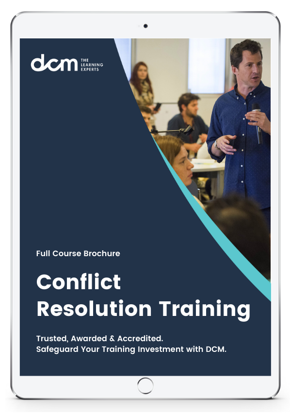Get the  Conflict Resolution Training Full Course Brochure & Timetable Instantly